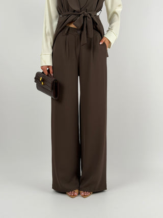 Completo Gilet e Pantalone Marrone