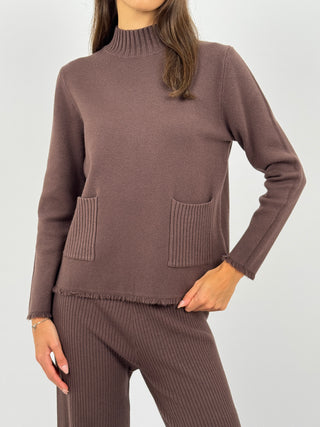 Coordinato Comfy Offset Marrone