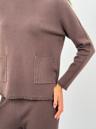 Coordinato Comfy Offset Marrone