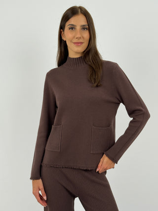 Coordinato Comfy Offset Marrone