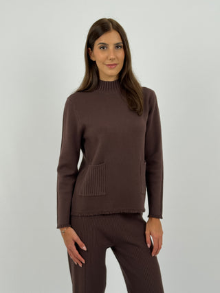 Coordinato Comfy Offset Marrone