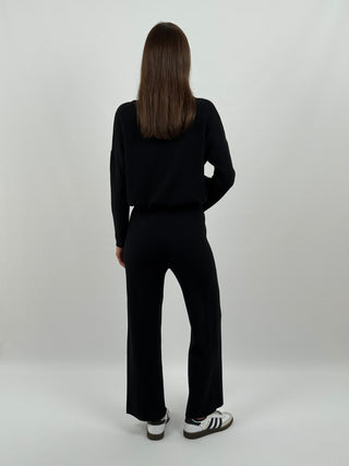 Coordinato Comfy Cute a Costine Nero