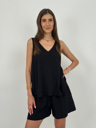 Set Canotta e Shorts Everyday Nero