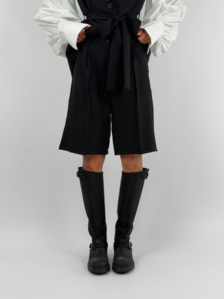 Coordinato Gilet e Bermuda Nero