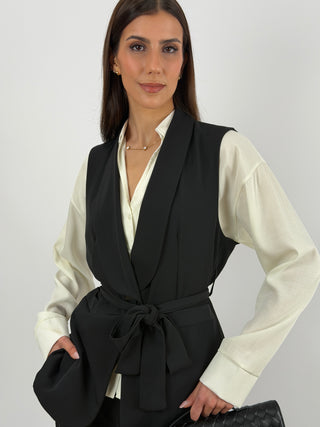Completo Gilet e Pantalone Nero