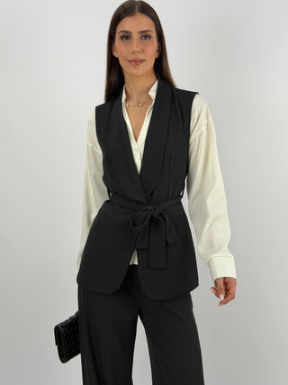 Completo Gilet e Pantalone Nero