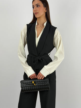 Completo Gilet e Pantalone Nero