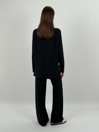 Coordinato Comfy Collo Alto Nero