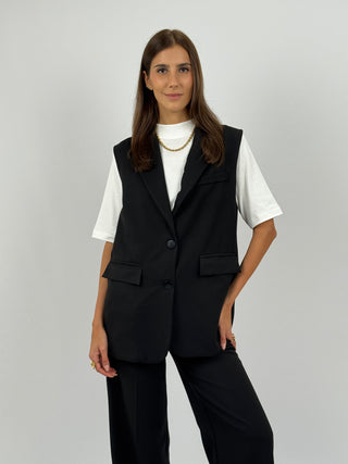 Coordinato Gilet e Pantalone Nero