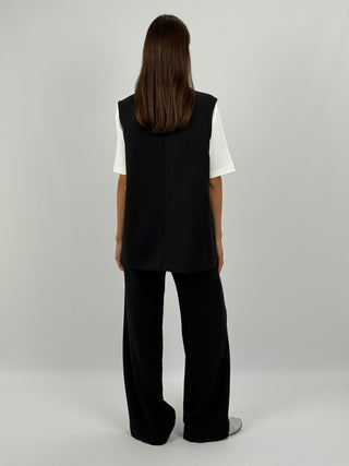 Coordinato Gilet e Pantalone Nero