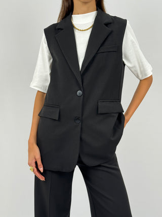 Coordinato Gilet e Pantalone Nero