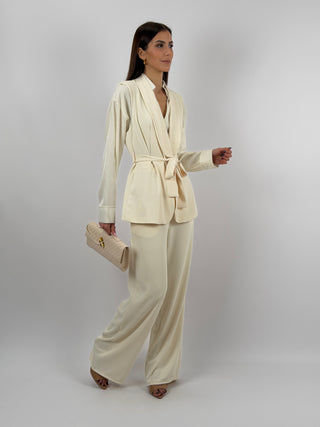 Completo Gilet e Pantalone Panna