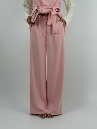 Completo Gilet e Pantalone Rosa