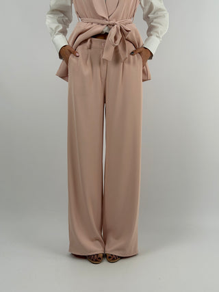 Completo Gilet e Pantalone Rosa
