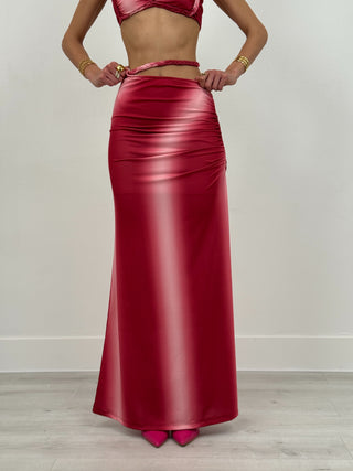 Set Coord Top e Gonna Azalea Rosso
