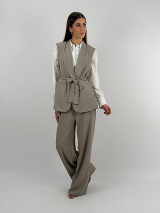 Completo Gilet e Pantalone Sabbia