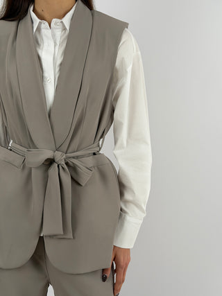 Completo Gilet e Pantalone Sabbia