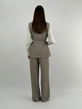 Completo Gilet e Pantalone Sabbia
