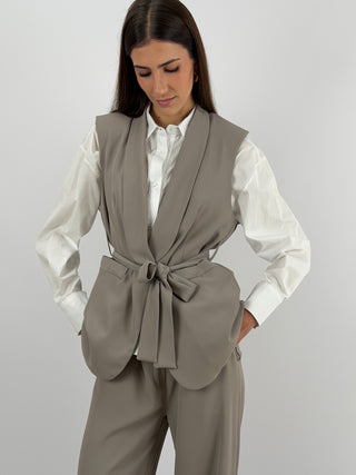 Completo Gilet e Pantalone Sabbia