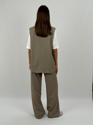 Coordinato Gilet e Pantalone Sabbia