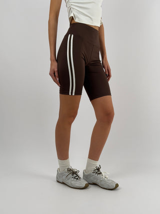 Set Sporty T-Shirt e Ciclista Marrone