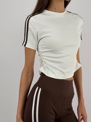 Set Sporty T-Shirt e Ciclista Marrone