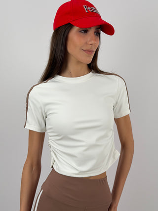 Set Sporty T-Shirt e Ciclista Mocha Mousse