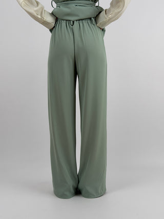 Completo Gilet e Pantalone Verde Salvia