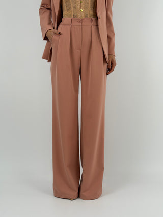 Tailleur con Blazer Avvitato Rosa Antico