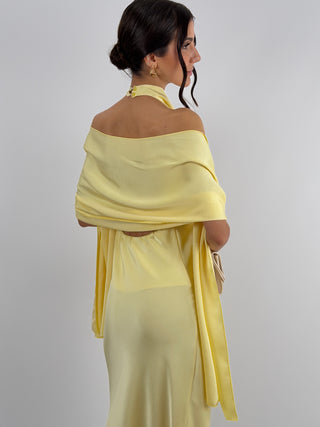 Stola in Satin Gialla