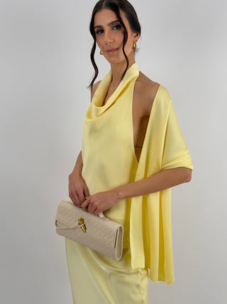Stola in Satin Gialla