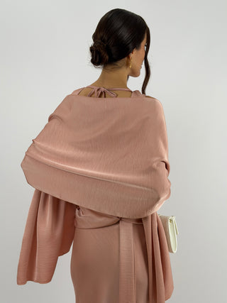 Stola in Satin Rosa Antico
