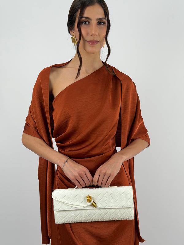 Stola in Satin Ruggine