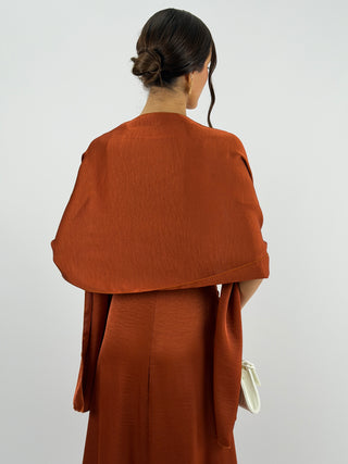 Stola in Satin Ruggine