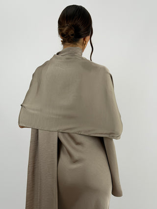 Stola in Satin Tortora