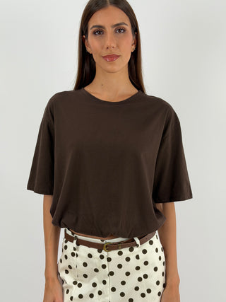 T-shirt Balloon Marrone