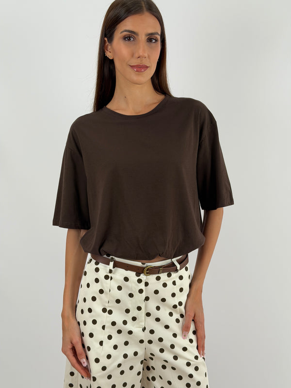 T-shirt Balloon Marrone