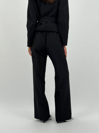 Completo Giacca e Pantalone Amelia con Cintura Nero