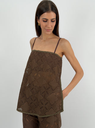 Top in Pizzo Marrone Lumina