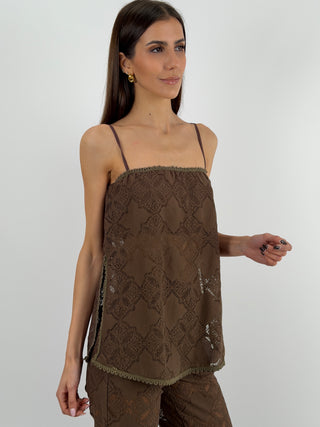 Top in Pizzo Marrone Lumina