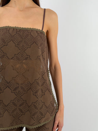 Top in Pizzo Marrone Lumina