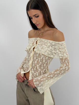 Top in Pizzo Lumina Panna