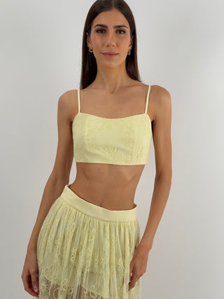 Top in Pizzo Giallo Lumina