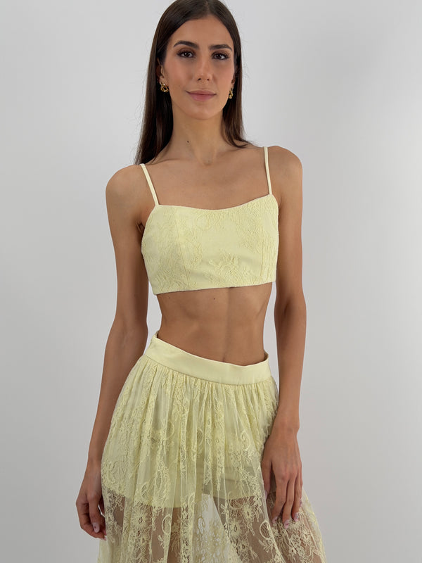 Top in Pizzo Giallo Lumina