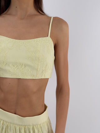 Top in Pizzo Giallo Lumina