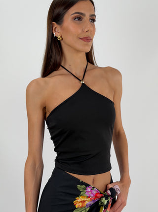 Top Halter Nero