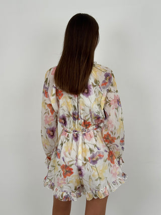 Tutina Flowers con Bottoncini