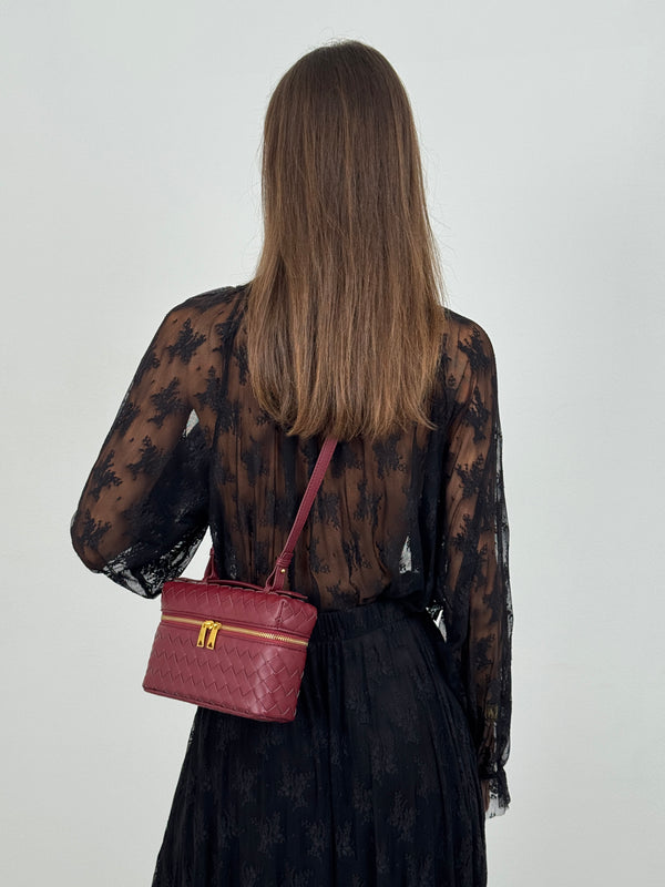 Borsa Vanity Bordeaux