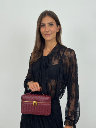 Borsa Vanity Bordeaux