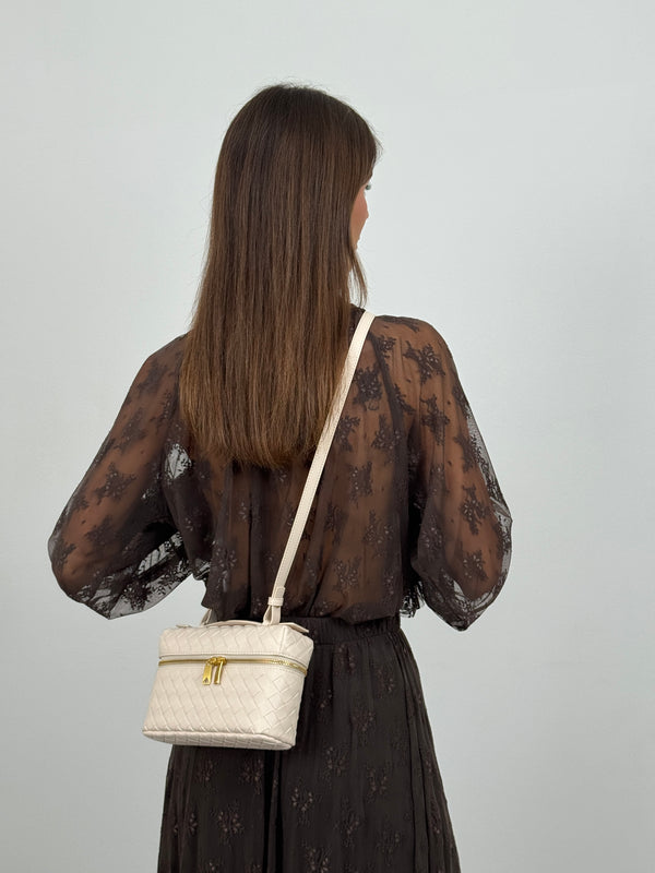 Borsa Vanity Crema